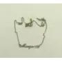 Ланцюжок з ім'ям Margarita Maxi Silver 8854 SE 45 см Сріблястий