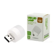 Світильник-нічник портативний No Brand USB 1W 6000K Білий (USBLMP-WHT-0306)