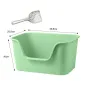 Туалет для кішок з лопаткою Taotaopets 262207 25.5x39.5x16 см Зелений (13609-89214)