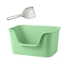Туалет для кішок з лопаткою Taotaopets 262207 25.5x39.5x16 см Зелений (13609-89214) Туалет для кішок з лопаткою Taotaopets 262207 25.5x39.5x16 см Зелений (13609-89214)