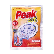 Засіб для чищення труб Флуп Prompack Peak Out для гарячої води 80 г (34459)