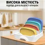Органайзер для кришок No Brand 12х27х19 см Білий (ORKRSK-WHT-0373)