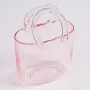 Сумка-ваза No Brand Glossy 28.5x19.5 см Рожевий (id_1913)