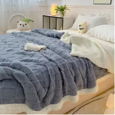 Покрывало No Brand Cuddly 180х200 см Blue (id_1757) Покрывало No Brand Cuddly 180х200 см Blue (id_1757)