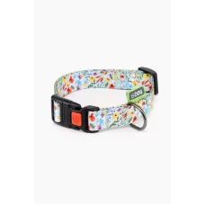 Нашийник Hi Dog Flowers blue 43-66х2.5 см Різнокольоровий (2100102284013)