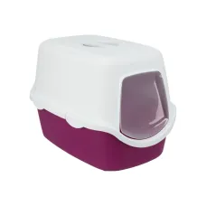 Закрытый туалет для кошек Trixie Vico 40x40x56 см Фиолетово-белый (40278) Закрытый туалет для кошек Trixie Vico 40x40x56 см Фиолетово-белый (40278)