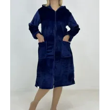 Халат жіночий зимовий Triko 48-50 Темно-синій (92024379-1)