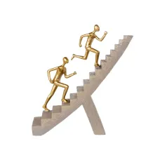 Інтер'єрна фігурка Sabefet Ladder to success 23x21 см Золотистий (265021)