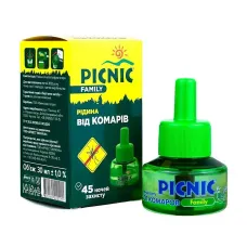 Жидкость для электрофумигатора от комаров Picnic Family 45 ночей 30 мл (4820185020022)