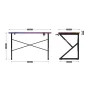 Комп'ютерний стіл huzaro Hero 1.7 RGB 120x60x77 см Black