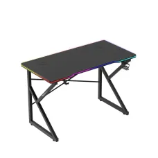 Комп'ютерний стіл huzaro Hero 1.7 RGB 120x60x77 см Black