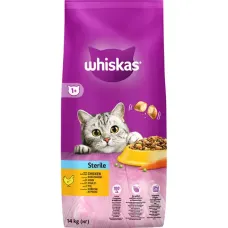 Сухой корм для стерилизованных котов Whiskas с курицей 14 кг (000026414) Сухой корм для стерилизованных котов Whiskas с курицей 14 кг (000026414)