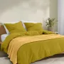 Плед покривало вафельне COSAS Summer Greek Waffle 75x95 см Жовтий
