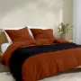 Плед покривало вафельне COSAS Black Greek Waffle 75x95 см Чорний