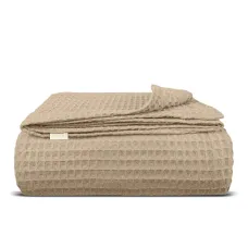 Плед покривало вафельне COSAS Beige Greek Waffle 230х240 см Бежевий Плед покривало вафельне COSAS Beige Greek Waffle 230х240 см Бежевий