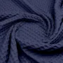 Плед покривало вафельне COSAS Denim Greek Waffle 240х260 см Темно-синій