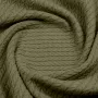 Плед покривало косичка COSAS Avocado Knitted Braid 75x95 см Зелений