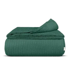 Плед покривало косичка COSAS Eucalyptus Knitted Braid 110х140 см Зелений Плед покривало косичка COSAS Eucalyptus Knitted Braid 110х140 см Зелений