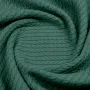 Плед покрывало косичка COSAS Eucalyptus Knitted Braid 200х220 см Зеленый