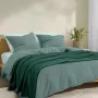 Плед покривало косичка COSAS Eucalyptus Knitted Braid 230х240 см Зелений