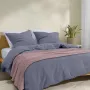 Плед покривало COSAS Floral Waffle Weave 110х140 см Ліловий