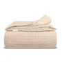 Плед покривало COSAS Cappuccino Waffle Weave 110х140 см Бежевий
