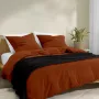 Плед покрывало COSAS Black Waffle Weave 160х230 см Черный