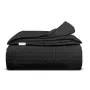 Плед покрывало COSAS Black Waffle Weave 160х230 см Черный