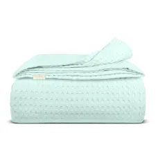 Плед покривало COSAS Mint Waffle Weave 200х220 см М'ятний Плед покривало COSAS Mint Waffle Weave 200х220 см М'ятний