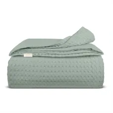 Плед покривало COSAS Agave Waffle Weave 110х140 см Зелений Плед покривало COSAS Agave Waffle Weave 110х140 см Зелений