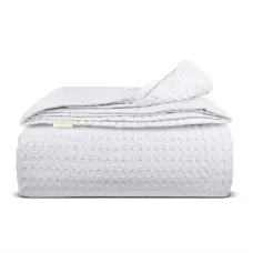 Плед покривало COSAS Snow Waffle Weave 200х220 см Білий Плед покривало COSAS Snow Waffle Weave 200х220 см Білий