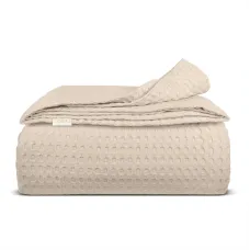 Плед покривало COSAS Biscuit Waffle Weave 200х220 см Бежевий Плед покривало COSAS Biscuit Waffle Weave 200х220 см Бежевий