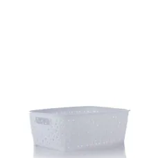 Кошик для хліба Hobby Ротанг 26x19x9 см Білий (041251-bl)