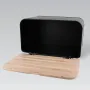 Хлебница Maestro MR-1770-black 35х21х21 см Черно-бежевый (110363836)