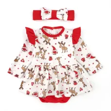 Боді Dexter's christmas reindeer 68 см Різнокольоровий