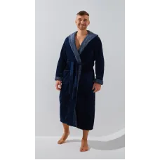 Халат чоловічий No Brand 320/13 4XL Синій (2000999320903)