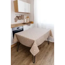 Скатертина Прованс Кориця 133х220 см Бежево-білий