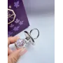 Фігурка Crystocraft Дорогоцінна Пустушка зі стразами 6х4 см Сріблястий (265453)