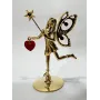 Міні-фігурка Crystocraft Fairy with Heart and Rhinestones 7 см Золотистий (265614)