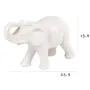 Інтер'єрна статуетка Sabefet Elephant and Girl Friendship 23.9 x 15.6 см Білий (265666)