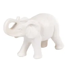 Інтер'єрна статуетка Sabefet Elephant and Girl Friendship 23.9 x 15.6 см Білий (265666)
