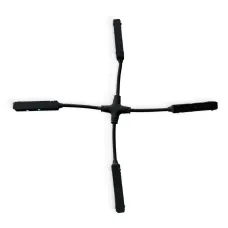 Х образний з'єднувач Lightwell LW-TRACK-X-CONNECTOR 90x17x18 мм Чорний (304426)
