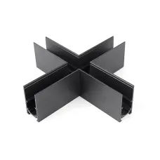Х образний з'єднувач Lightwell LW-TRACK-X-SURF-CONNECTOR 2.68x5.1 см Чорний (304425)