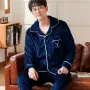Мужская пижама Lesko CK-208 Dark Blue XL (13715-90674)