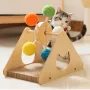 Іграшка кігтеточка для кішок Taotaopets Y0034 Млин 39x23x37 см Бежевий (13791-90785)
