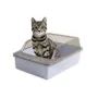 Туалет для кішок з лопаткою Taotaopets 263303 34х26х17 см Blue (13796-90794)