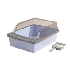 Туалет для кішок з лопаткою Taotaopets 263303 34х26х17 см Blue (13796-90794) Туалет для кішок з лопаткою Taotaopets 263303 34х26х17 см Blue (13796-90794)