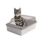 Туалет для кошек с лопаткой Taotaopets 263303 34x26x17 см Серый (13796-90795)