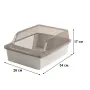 Туалет для кошек с лопаткой Taotaopets 263303 34x26x17 см Серый (13796-90795)