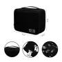 Сумка органайзер для зберігання проводів Lesko # 082 27x20x10 см Black (13907-90899)